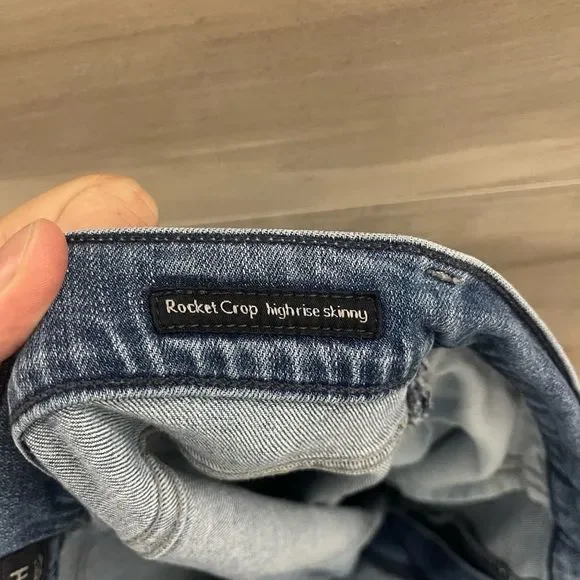 Citizens of Humanity Womens Blue Rocket Crop High Rise Skinny Jeans - Picture 8 of 11